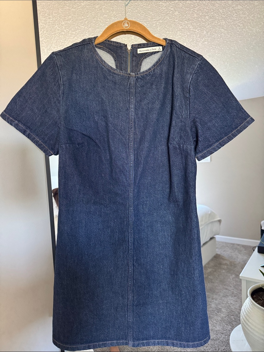 Abercrombie & Fitch Dark Indigo Denim Mini Dress